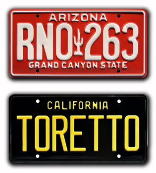Gyors és dühös | Toretto + RNO 263 | Fémbélyegzős rendszámtáblák-rendszámtábla rendszámtáblák keretei Autó dekorációs rendszám